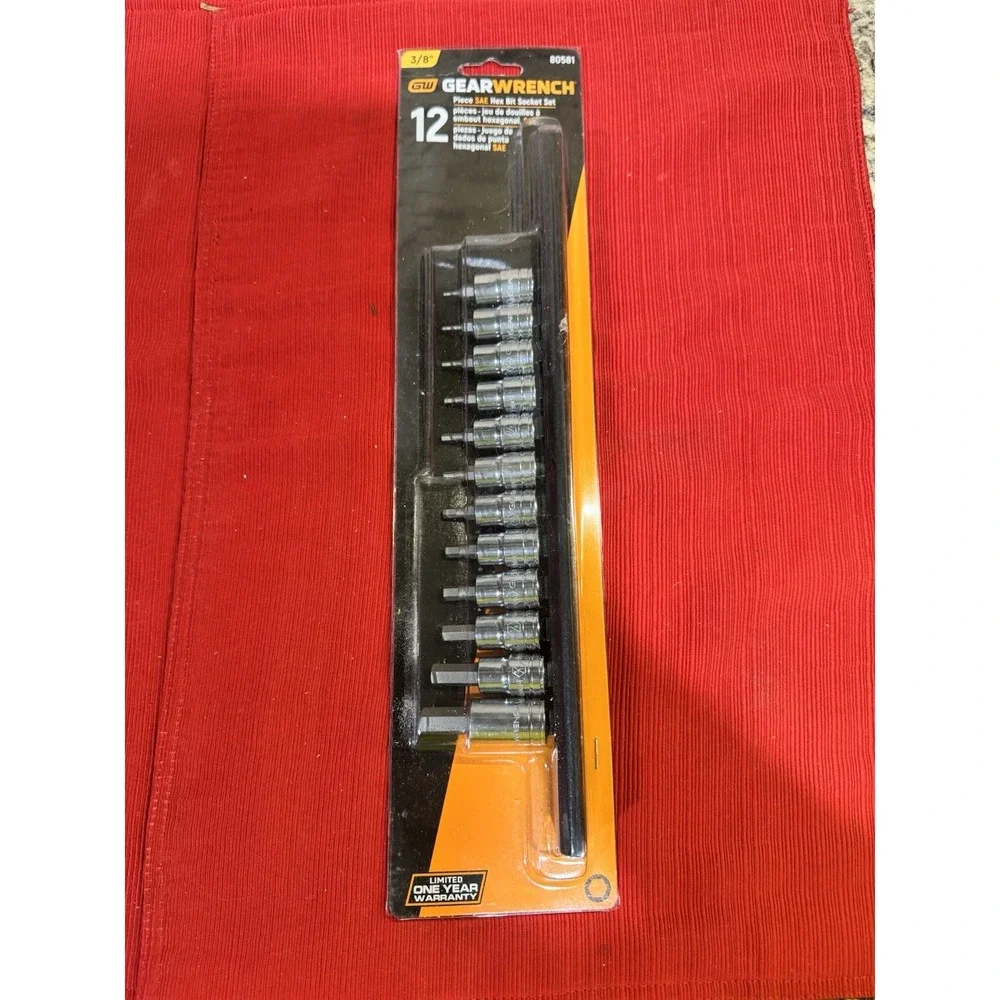 GEARWRENCH 80581 3/8 DR SAE HEX BIT SOCKET SET